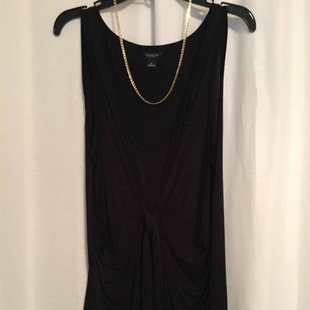Ann Taylor black cotton tank M
